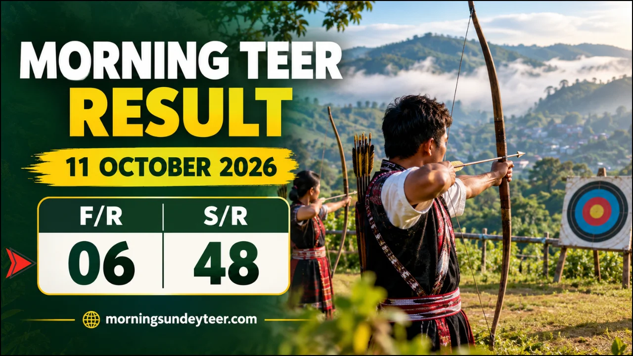 Morning Teer Result 11 October 2026 Shillong FR SR and Previous Records